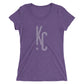 KC Ligature One: Ladies' Triblend short sleeve t-shirt