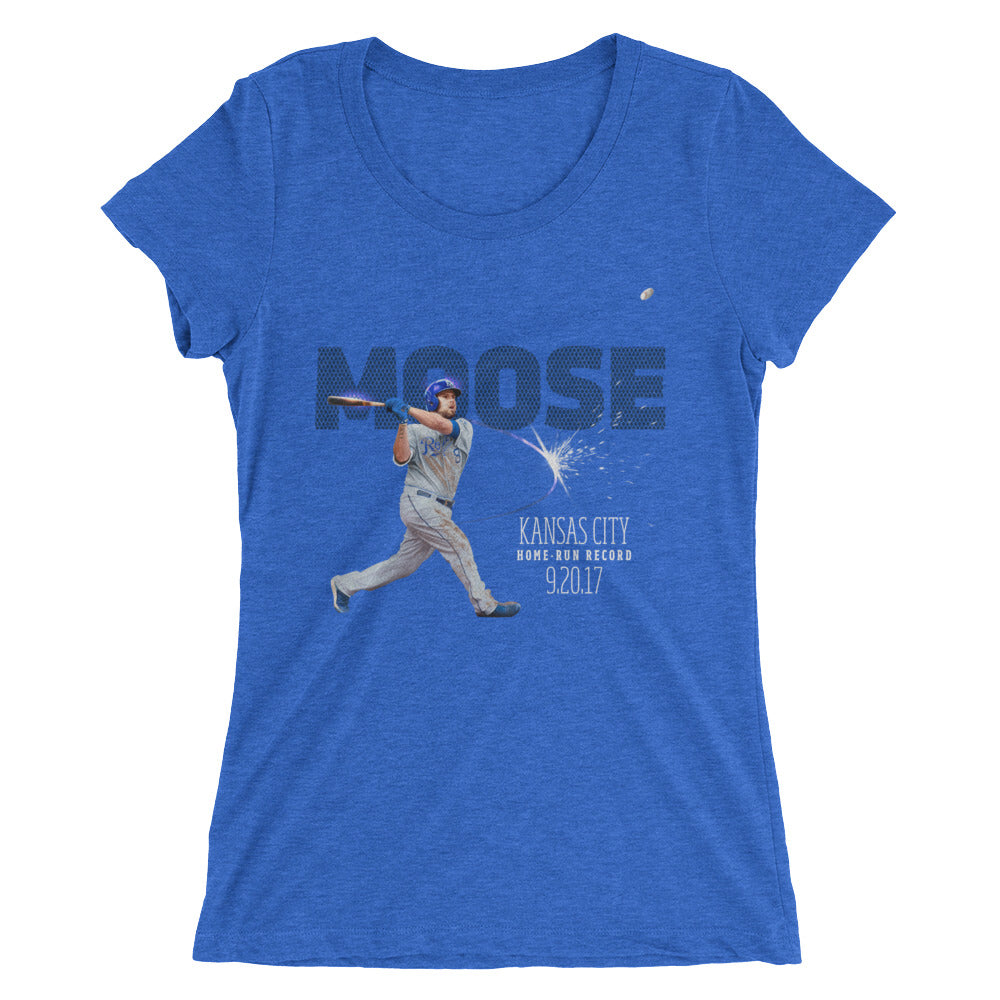 Home Run Record: Limited Edition Ladies' Form Fit Tri-Blend  Short Sleeve T-shirt