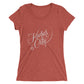 Kansas City Script: Ladies Tri-Blend  Short Sleeve T-shirt