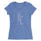 KC Ligature One: Ladies' Triblend short sleeve t-shirt